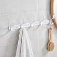 thumbnail image 5 of REGALWOVEN 1 Pack Coat Rack Wall Mount, Coat Hook, Hat Rack, Wall Hooks for Hanging for Entryway, Bedroom White 4, 5 of 5