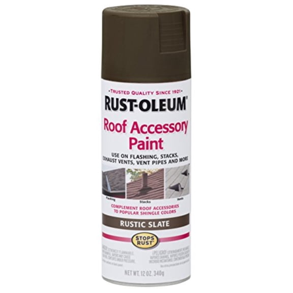 Rust-Oleum 285225 Roof Accessory Spray Paint 12 oz, Shakewood, 12 Ounce (Pack of 1), Tan