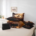 thumbnail image 4 of Twin Saxophone Comforter Sets 7-Piece,Retro Jazz Music Bedding Set with Sheets Bed in a Bag,Musical Notes Bed Sheets Set,Maple Fall Leaves Down Comforter with 2 Throw Pillow Covers, 4 of 5