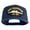 Navy, variant on USS Galveston CL 93 Patched Solid Cotton Twill 5 Panel Prostyle Snap Cap - Black OSFM