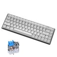thumbnail image 1 of yeacher Clavier Mécanique Compact à 68 Touches avec Rétroéclairage RVB, USB-C, Câble de 1,5 m, Options d'Interrupteur Bleu/rouge, Design Blanc, 1 of 6
