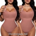 thumbnail image 1 of LilyLLL Womens Waist Trainer Shapewear Crotchless Thong Bodysuits Tummy Control Butt Lifter Body Shaper, 1 of 2