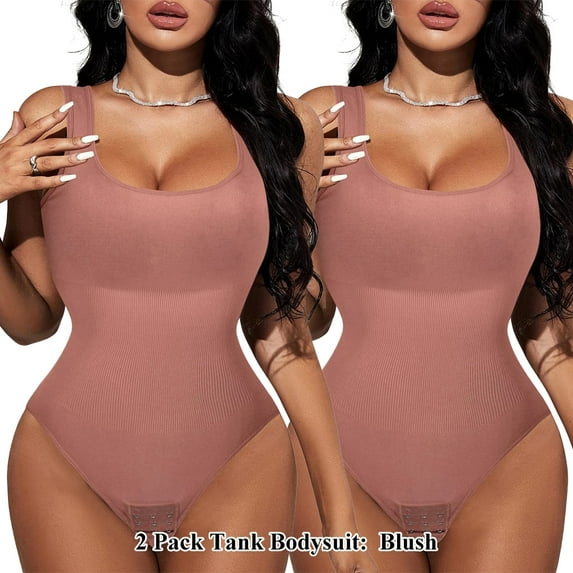 LilyLLL Womens Waist Trainer Shapewear Crotchless Thong Bodysuits Tummy Control Butt Lifter Body Shaper