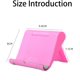 thumbnail image 4 of Soporte de escritorio de plástico ajustable y plegable para tableta de 6 a 11 pulgadas Compatible con iPhone 12 Pro Max 11 Samsung Galaxy Noten Android Todos los teléfonos inteligentes (1 azul 1 rosa, 4 of 5
