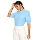 thumbnail image 1 of Ropa De Mujer Casual Color Sólido Tops Cortos Para Ir De Compras VestirAzul Cielo, 1 of 1