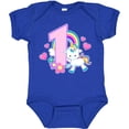 thumbnail image 3 of Inktastic I Am 1 Year Old with Unicorn and Hearts Girls Baby Bodysuit, 3 of 5