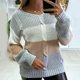 thumbnail image 2 of Blusa de suéter de color sólido con cremallera de manga larga con cuello en V clásico para mujer Pompotops gfhjh5367, 2 of 6