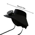 thumbnail image 2 of Qholemyo Outdoor Solar Fan Hat Detachable Fan Wide Brim Sun Hat For Fishing Mountaineering Summer, 2 of 3