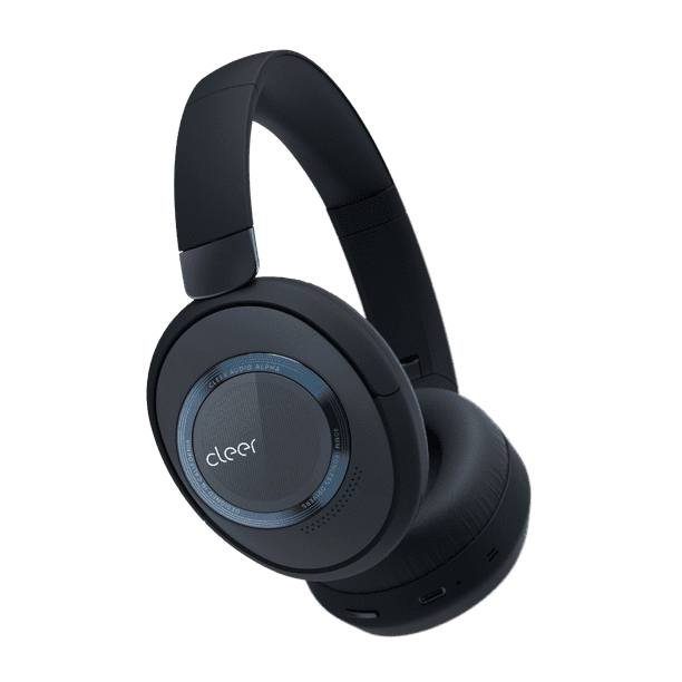 Noise Cancelling Bluetooth Headphones 35 Hr - Microphone, Outer Touch  Controls, 35Hr Battery Life, Midnight Blue Cleer Audio, ALPHA