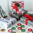 thumbnail image 3 of 10 pcs Christmas Wrapping Paper - Christmas Elements Collection 10 Sheets Cute Xmas Gift Wrap for Holiday, Party (50*70cm), 3 of 5