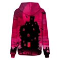 thumbnail image 5 of OUSITAID Halloween Femmes Mode Quotidienne Polyvalent Décontracté Sweat à Manches Longues Imprimé Top Sweatshirt, 5 of 5