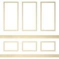 thumbnail image 6 of Ekena millwork 94 1/2"L (Adjustable 94 1/2"H to 120"H) Ashford Square Panel Stacked Wall Wainscot Paneling Kit, 6 of 10
