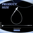 thumbnail image 2 of 1000 Pcs White Plastic Fasteners Hang Tags 4inch Hang Tag Snap Lock Pins Professional Grade Security Loop Fasteners for Impeccable Tag Attachment Safety Ring Ties for Retail Store, 2 of 6