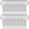 thumbnail image 1 of 50pcs Keychains With Chain And 50 Pcs Jump Rings, Keychain Rings Kit Findings Bulk For Keychain Making Supplie Diy Crafts, 1 of 5