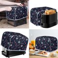thumbnail image 2 of Renewold Toaster Cover 2 Slice Candy Canes Appliance Dust Cover Portable Snowflake Kitchen Appliance Decor Protector Cover for Wide Slot Oven Microwave,Christmas Day, 2 of 6
