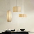 thumbnail image 6 of Arturesthome Wabi-Sabi Style Japanese Simple Imitation Silk Pendant Lights Living Room Combination Lamps, 6 of 27