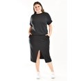 thumbnail image 1 of Conjunto casual de 2 piezas Roman Fashion /Tallas Extras, 7051 (Negro) negro 36, 1 of 6