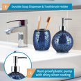thumbnail image 4 of Set de Accesorios para Baño Sanbege de Vidrio Mosaico, 4 Piezas, Azul Brillante, 4 of 7