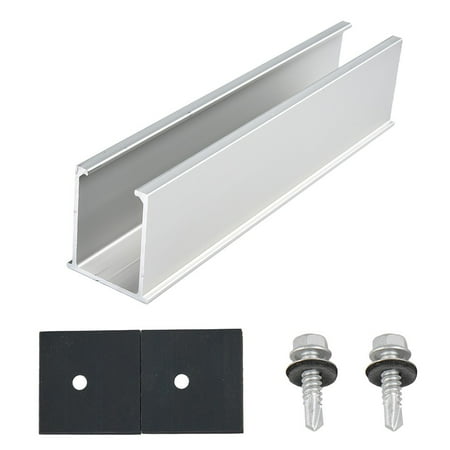 

Solar Modules Rail Bracket Trapezoidal Sheet Flat Roof PV Mounting Rail 20CM