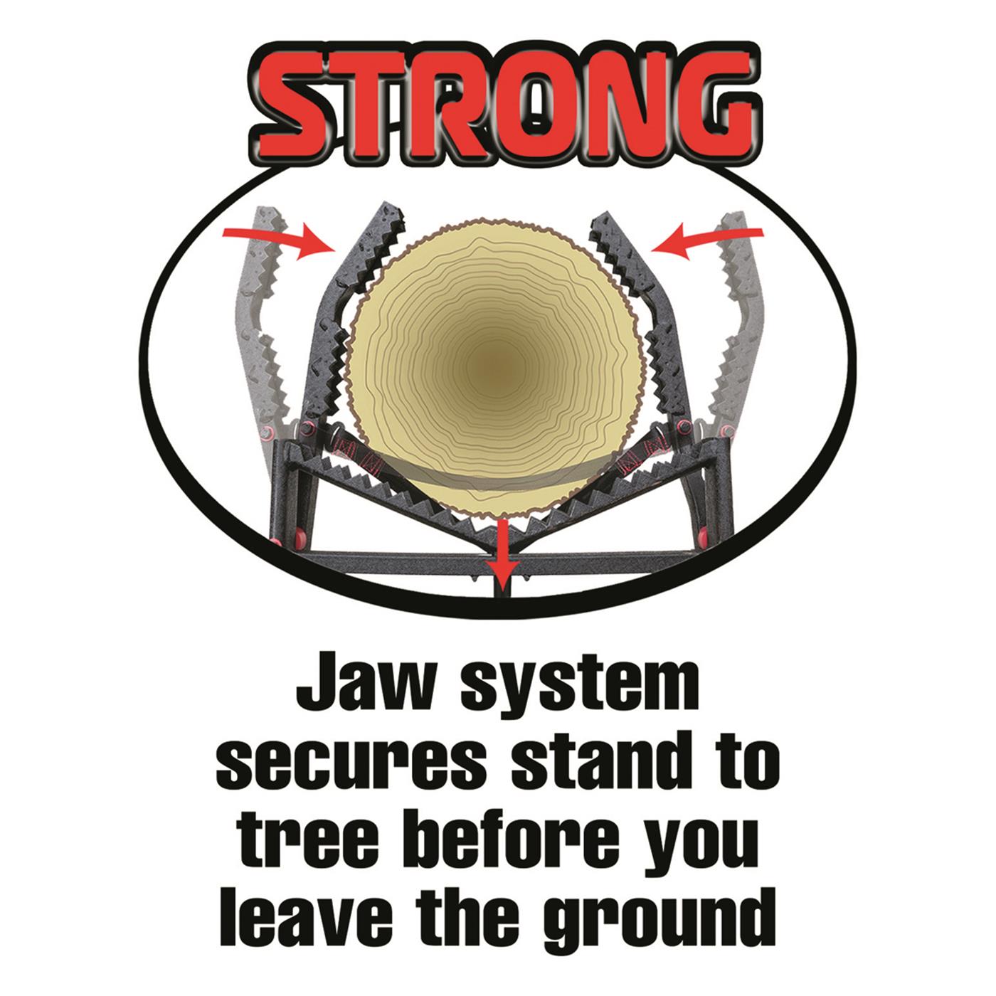 Guide Gear 15’ Double Shot Two-Person Ladder Stand w/ Grip Jaw System