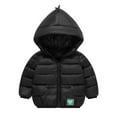 thumbnail image 3 of Kids Winter Coats Toddler Down Coats Jacket Hooded Warm Thick Clothes Padded Down Jacket Fall Baby Boy Girl Outfit for Boys Girls 5T, 3 of 5