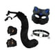 thumbnail image 3 of Conjunto de gato, zorro y cola con collar para disfraces, cumpleaños y espectáculos. Negro Azul, 3 of 9