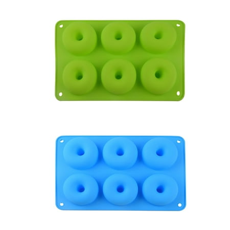 

WSBDENLK Big Deals 2Pcs Silicone Donut Baking Pan Silicone Donut Molds Donut Tray with 6 Cavity Kitchen Supplies Clearance
