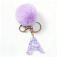thumbnail image 4 of Purple Velvet Ball Pendant, Personalized Keychain or Backpack Small Pendant, Holiday Gift for Friends and Family,Unique Valentines Day Gift For Him Or Her, 4 of 7