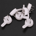 thumbnail image 3 of 60 Pcs Plastic Heavy Wall Picture Frame Hooks Hangers 3-Pin Small White, 3 of 7