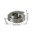 thumbnail image 3 of Jar Pour Spout Lid Stainless Steel Wide Mouth Pour Spout Flip Cap Lids For Jars No Leaking Proof For Home Brewing Fruit Fermenting Drinks Airtight Silver 10x10x5cm, 3 of 6