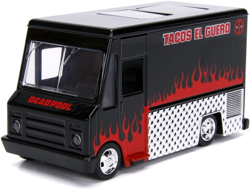 Marvel Deadpool Taco Truck White Metals 1/32 Scale Diecast Model by Jada 99800 for sale online 