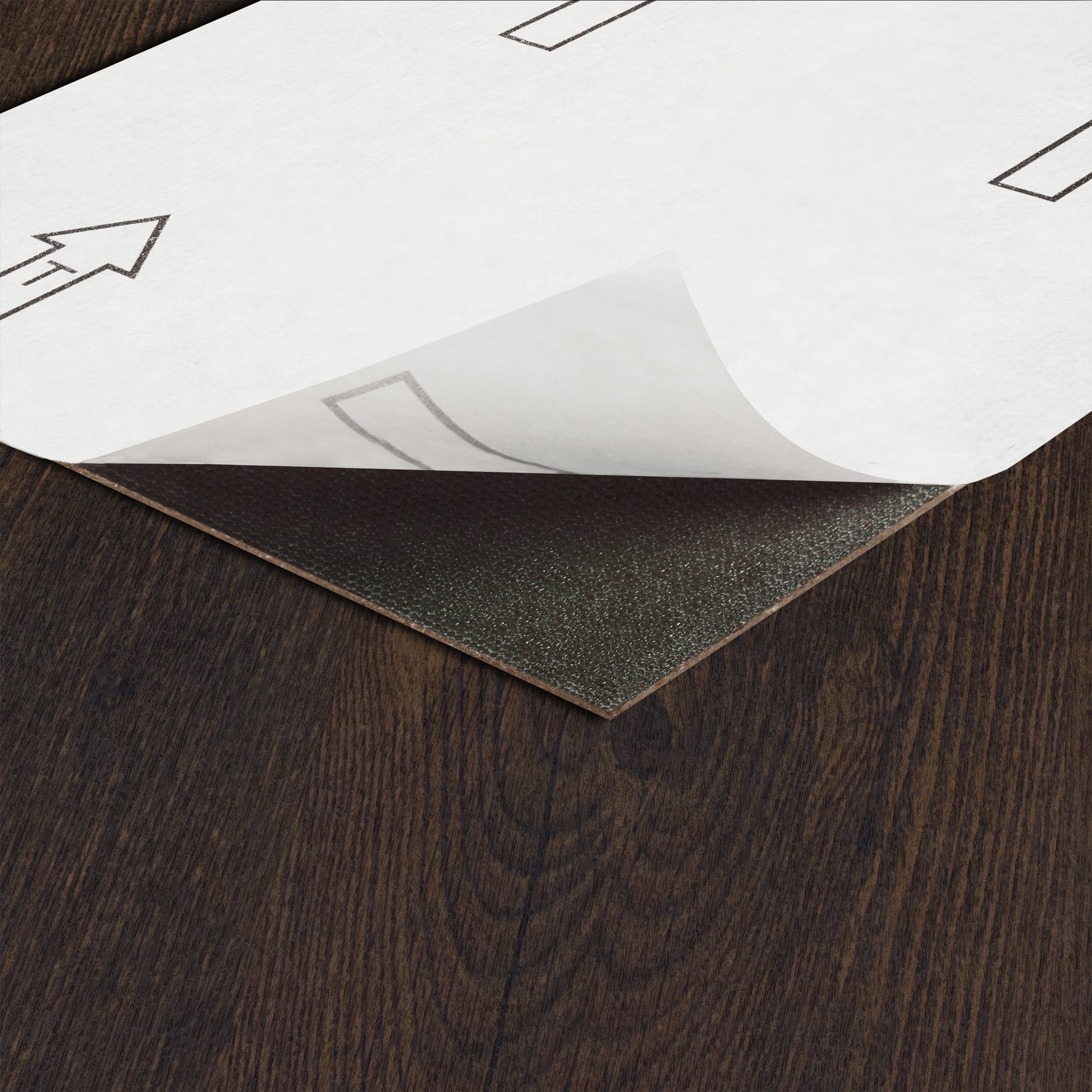 Simple Elegance Espresso 6" x 36" Self Adhesive Vinyl Floor Planks - 10 Planks/15 sq. ft.