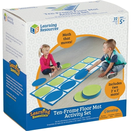 UPC: 0765023066517 | LER6651 – Ten-Frame Floor Mat Set Activity Set by Learning Resources