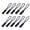 Black, variant on Giaone 10pcs Zipper Pull Puller End Fit Rope Tag Replacement Clip Broken Buckle Fixer Zip Cord Tab Travel Bags Suitcase Tent Backpack