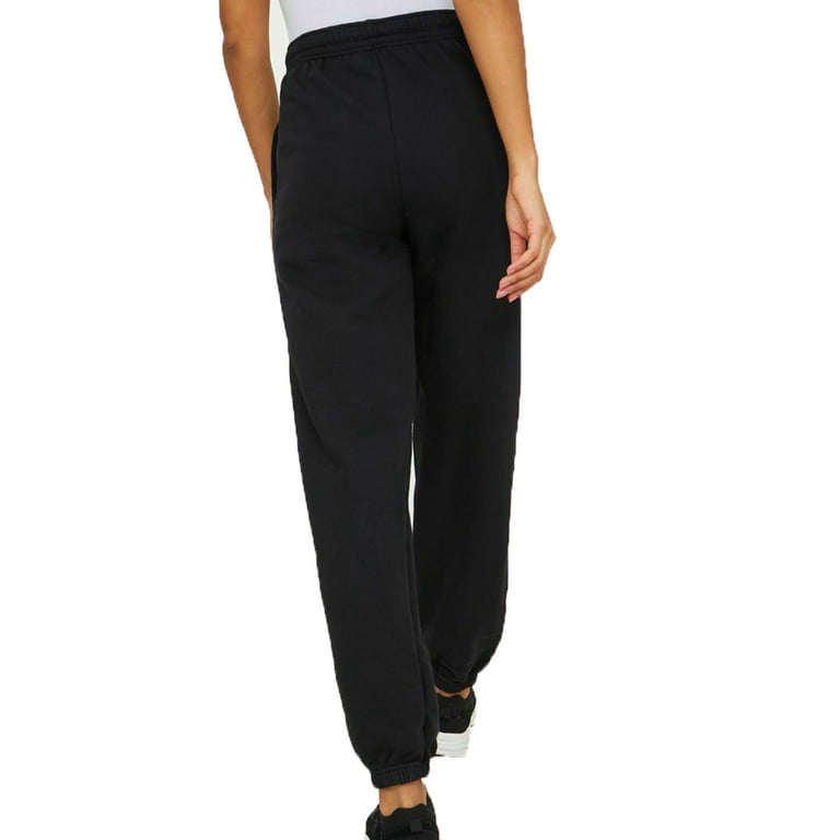 Women's Cinch Bottom Sweatpants Pockets High Waist Sporty Gym Athletic Fit  Jogger Pants Lounge Trousers Black XL 