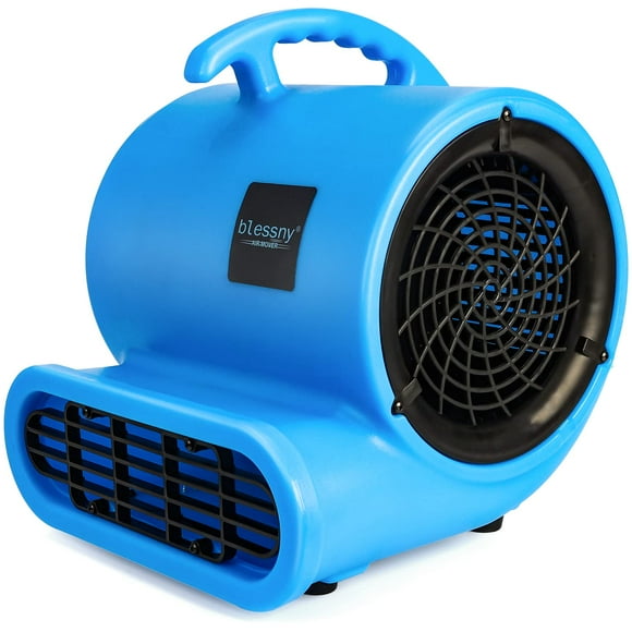 blessny Ventilador secador de alfombras con certificación ETL de 1/2 HP, soplador de aire de 2200 CFM para secado en el hogar, ventilador de piso portátil con cable de 15 pies de largo con función de