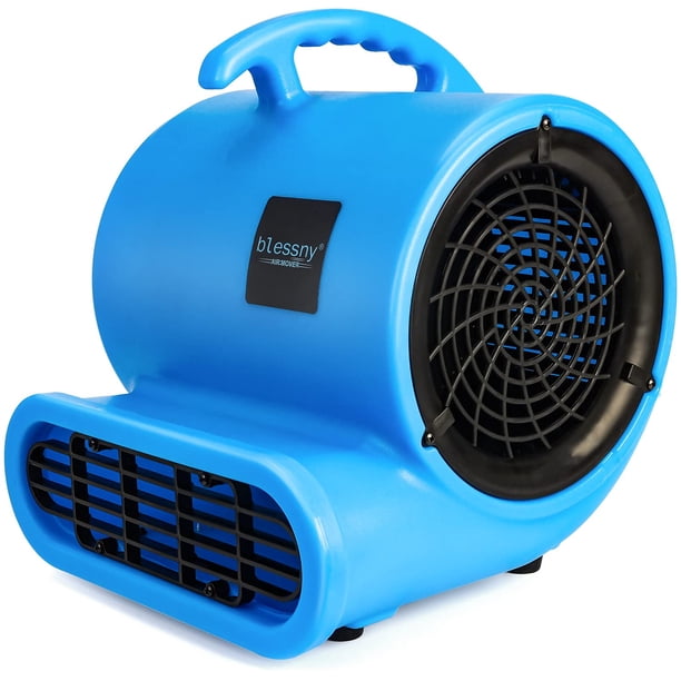 blessny Ventilador secador de alfombras con certificación ETL de 1/2 HP, soplador de aire de 2200 CFM para secado en el hogar, ventilador de piso portátil con cable de 15 pies de largo con función de