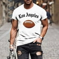 thumbnail image 1 of Tops para hombre, blusas y camisas de manga corta con cuello redondo para hombre, jersey informal con cuello redondo estampado para hombre, pantalones cortos deportivos para fitness, blusa de poliéste, 1 of 5