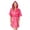 A-Hot Pink799, variant on XIAONU Women's Satin Hooded Piped Trim Robe Loose Fit Half Sleeve V Neck Loungewear Soft Elegant Sleep Robes