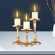 thumbnail image 5 of Candelabros de Pilar Macarena 3 Piezas Decoración Oro, 5 of 7