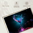 thumbnail image 6 of Elephant Stock Neon Cocktail Wall Art - Horizontal Canvas Wall Art - Living Room Wall Decor - Food And Drink Canvas - Teal And Black Decor - 12" x 8", 6 of 8