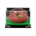 thumbnail image 3 of Deluxe Acrylic Mini - Miniature (not Full Size) Football Display Case with Gold Risers, Mirror, Turf Base and Wall Mount (A005-GR), 3 of 8