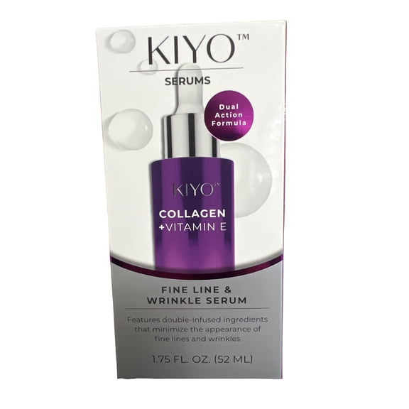 Kiyo Collagen   Vitamin E Facial Serum for Fine Lines, Wrinkles & Dark Spots, 1.75 oz