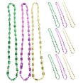 thumbnail image 3 of KAKOWELY 12 collares de Mardi Gras con cuentas doradas, moradas y verdes para mujeres y niñas, accesorios para disfraces de carnaval mexicano., 3 of 5