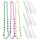 thumbnail image 3 of KAKOWELY 12 collares de Mardi Gras con cuentas doradas, moradas y verdes para mujeres y niñas, accesorios para disfraces de carnaval mexicano., 3 of 5