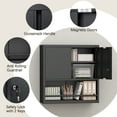 thumbnail image 2 of Marcree Garage Wall Cabinet,Lockable Storage Cabinet with Adjustable Shelf,Metal Locking Wall Cabinets for Garage,Warehouse,Office,Black, 2 of 9