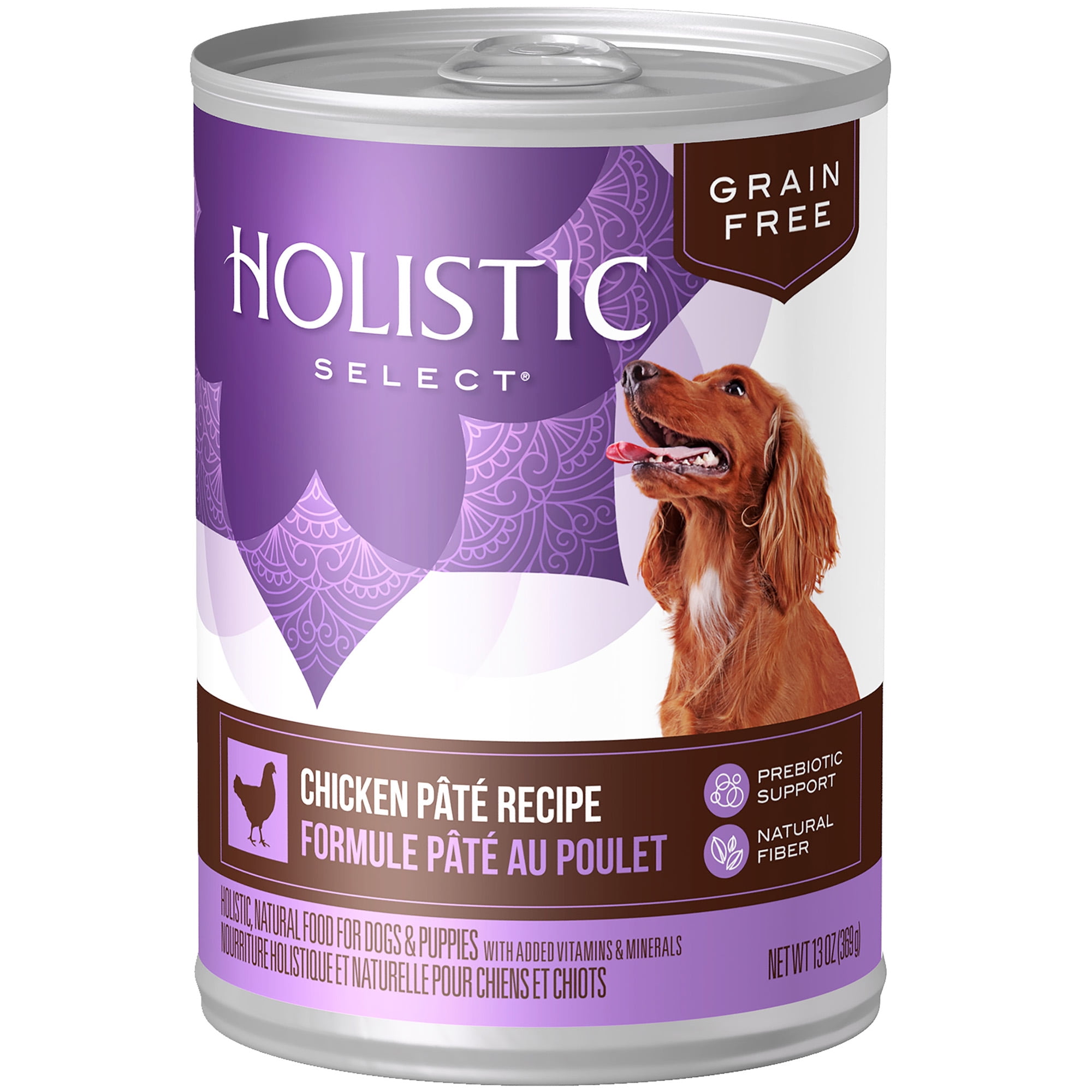Holistic Select Natural Wet Grain Free Canned Dog Food, Chicken Pâté