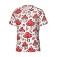 thumbnail image 3 of Rocae Amanita Red Mushroom for Men's Moisture-Wicking Crew Tee - T-Shirt for Sports, Outdoor Activities, and Casual WearLarge, 3 of 9