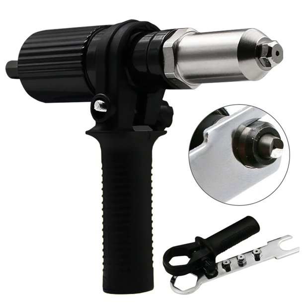 LIKEM for Cordless Rivet Pop Up Spray Gun Adapter Drill Electric Nut