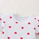 thumbnail image 5 of Conjuntos de blusa y camisa de cuello redondo y manga corta con estampado de colores para niña, mono de cuello redondo y manga larga con cintura elástica, pantalones estampados y diadema, conjunto de, 5 of 5